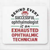 Funny Exhausted Ophthalmic Technician Muismat (Voorkant)