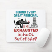 Funny Exhausted School Secretary-waardering Muismat (Met muis)