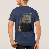 Funny Exorcist Cat Shirt - The Power Of Catnip Com (Achterkant)