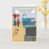 Funny Exotic Getaway Birthday Card Kaart (Gele Bloem)