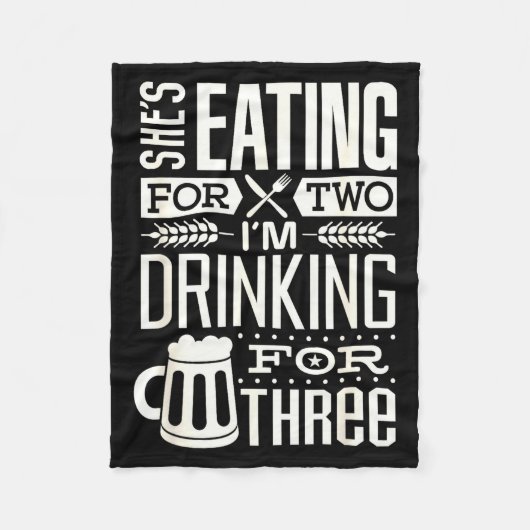 Funny Expecting Dad Shirt For Pregnancy New Dad Fa Fleece Deken (Voorkant)