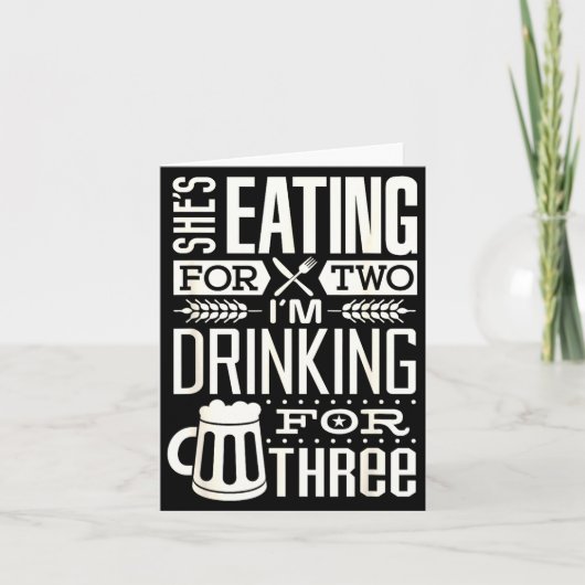 Funny Expecting Dad Shirt For Pregnancy New Dad Fa Kaart (Voorkant)