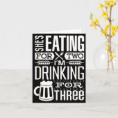 Funny Expecting Dad Shirt For Pregnancy New Dad Fa Kaart (Gele Bloem)