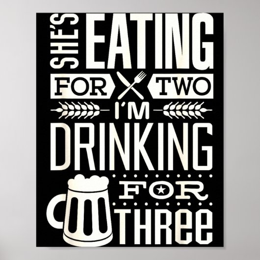 Funny Expecting Dad Shirt For Pregnancy New Dad Fa Poster (Voorkant)