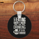 Funny Expecting Dad Shirt For Pregnancy New Dad Fa Sleutelhanger (Voorkant)