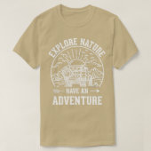 Funny Explore Nature Have An Adventure Retro Fores T-shirt (Design voorkant)