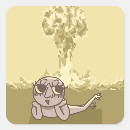 Funny Explosion Joke Sticker (Voorkant)
