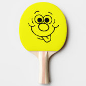 Funny Expression Yellow Face Tafeltennisbatje (Achterkant)