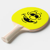 Funny Expression Yellow Face Tafeltennisbatje (Voorkant Gekanteld)
