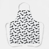 Funny Extra-long Dachshunds Black en White Schort (Voorkant)