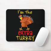 Funny Extra Turkey Matching Family Group Thanksgiv Muismat (Met muis)
