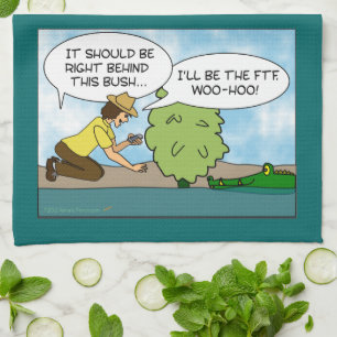 Funny Extreme Cache Geocaching Cadeaubon Custom Theedoek