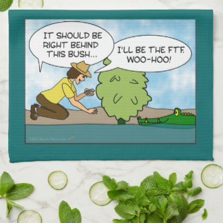 Funny Extreme Cache Geocaching Cadeaubon Custom Theedoek