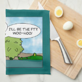 Funny Extreme Cache Geocaching Cadeaubon Custom Theedoek (Quarter Fold)