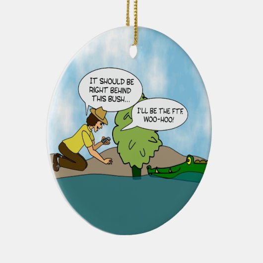 Funny Extreme Cache Geocaching Custom Ornament (Rechts)