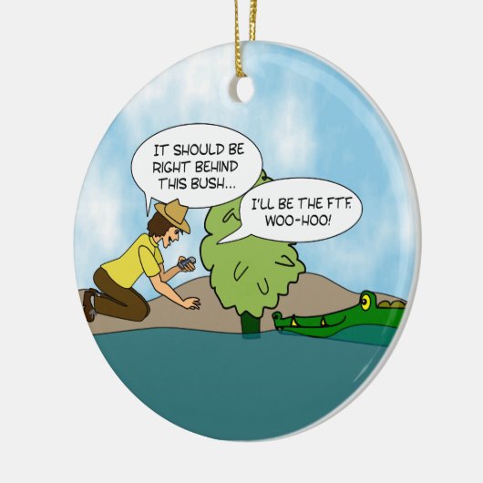 Funny Extreme Cache Geocaching Custom Ornament (Links)