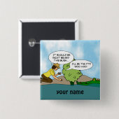 Funny Extreme Cache Geocaching Name Button (Voorkant /achterkant)