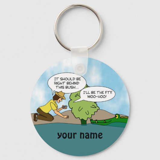 Funny Extreme Cache Geocaching Swag Custom Name Sleutelhanger (Voorkant)