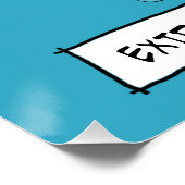 Funny Extreme Free Range Kickens Poster (Hoek)