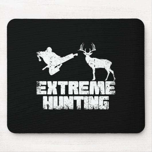 Funny Extreme Hunting Deer Karate Martial A Muismat (Voorkant)