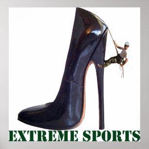 Funny Extreme Sports - Shoe-klimmen Poster