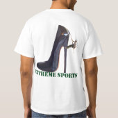 Funny Extreme Sports - Shoe-klimmen T-shirt (Achterkant)
