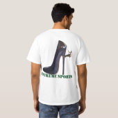 Funny Extreme Sports - Shoe-klimmen T-shirt (Achterkant volledig)