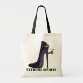 Funny Extreme Sports - Shoe-klimmen Tote Bag (Voorkant)