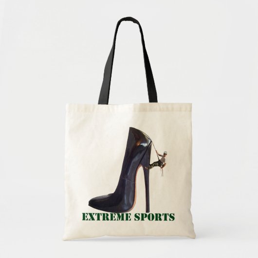 Funny Extreme Sports - Shoe-klimmen Tote Bag (Voorkant)