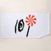 Funny Eye Candy Beach Towel for Men – Summer Fun Strandlaken (Voorkant)