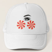 Funny Eye Candy Hat for Women Trucker Pet (Voorkant)
