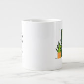 Funny Eye Doctor Optometrist Kantoor Cartoon Grote Koffiekop (Voorkant)