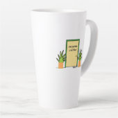 Funny Eye Doctor Optometrist Ophthalmoloog Latte Mok (Rechterhoek)