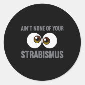 Funny Eye Surgeon Design For Men Women Strabismus  Ronde Sticker (Voorkant)