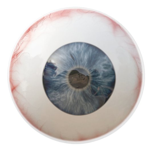 Funny Eyeball Ceramic Knob. Keramische Knop (Voorkant)