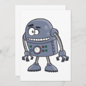 Funny Eyed Robot Kaart (Voorkant / Achterkant)