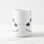 Funny Eyes Coffee Mok Smile - Aangepaste tekst (Center)