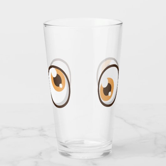 Funny Eyes Glass Cup Glas (Rechts)