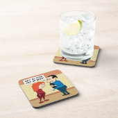 Funny Eyes on Wine Drankjes Onderzetter (Rechterzijde)