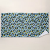 Funny Eyes Pattern Beach Towel Strandlaken (Voorkant)