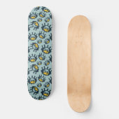 Funny Eyes Pattern Skateboard (Voorkant)