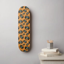 Funny Eyes Pattern Skateboard