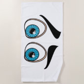 Funny Eyes Strandlaken (Voorkant)