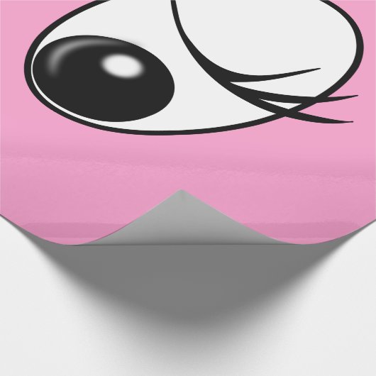 Funny Eyes Wrapping Paper Cadeaupapier (Hoek)