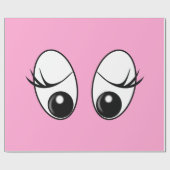 Funny Eyes Wrapping Paper Cadeaupapier (Vlak)