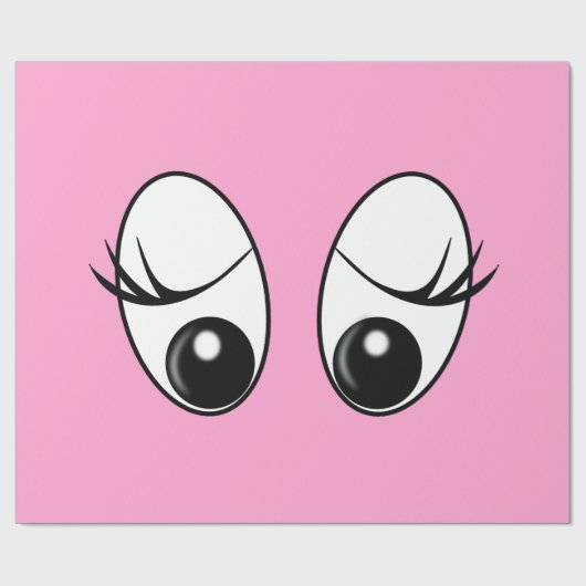 Funny Eyes Wrapping Paper Cadeaupapier (Vlak)