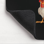 Funny F-Awk-F Chicken F-Caw-F Rooster Pun Retro Vi Muismat (Hoek)