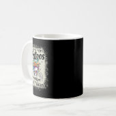 Funny F-bom mama met Tattoos ogen en Thic Koffiemok (Voorkant links)
