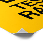 Funny F-Bomb-waarschuwingsbord Poster (Hoek)