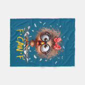 Funny F-caw-f Black Crow Fcawf Humor Quote Bird Sh Fleece Deken (Voorkant (Horizontaal))